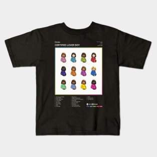 Drake - Certified Lover Boy Tracklist Album Kids T-Shirt